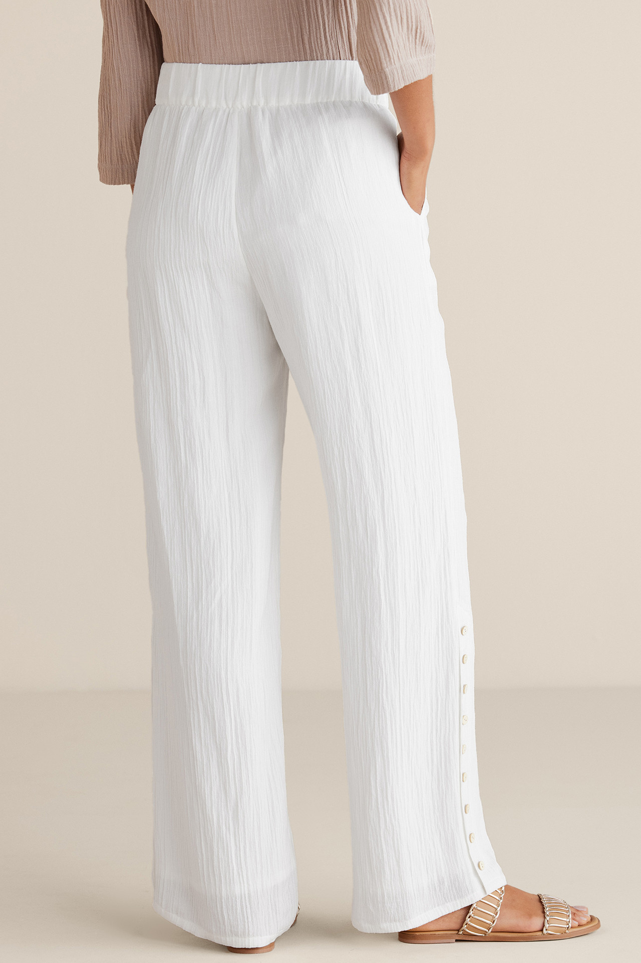 Oceo Gauze Wide-Leg Pants1474