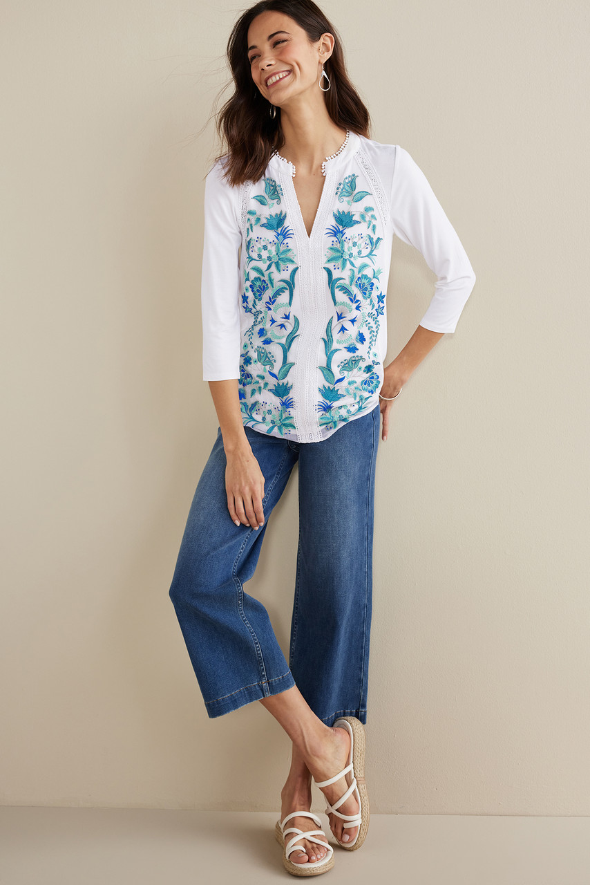 Delsie Embroidered Top   2244