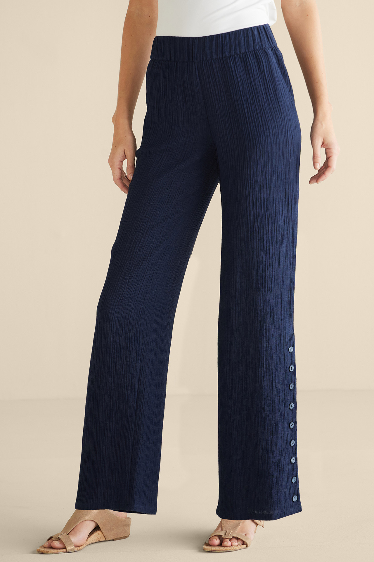 Oceo Gauze Wide-Leg Pants1474