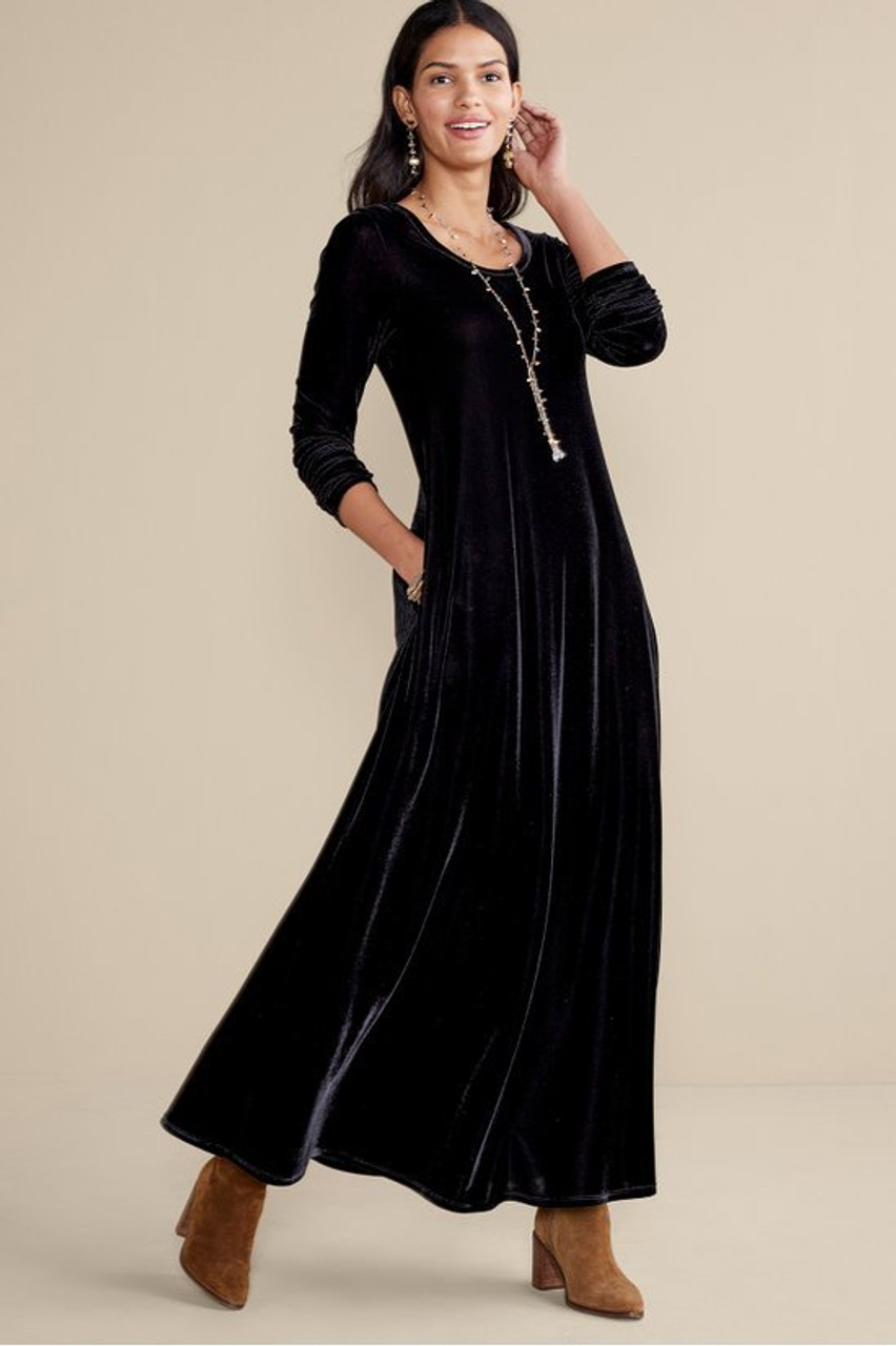 Santiago Stretch Velvet Dress1562