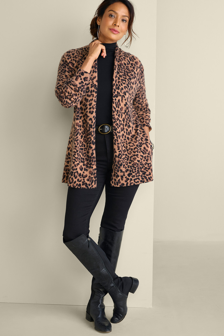 Sibyl Cashmere Printed Cardigan