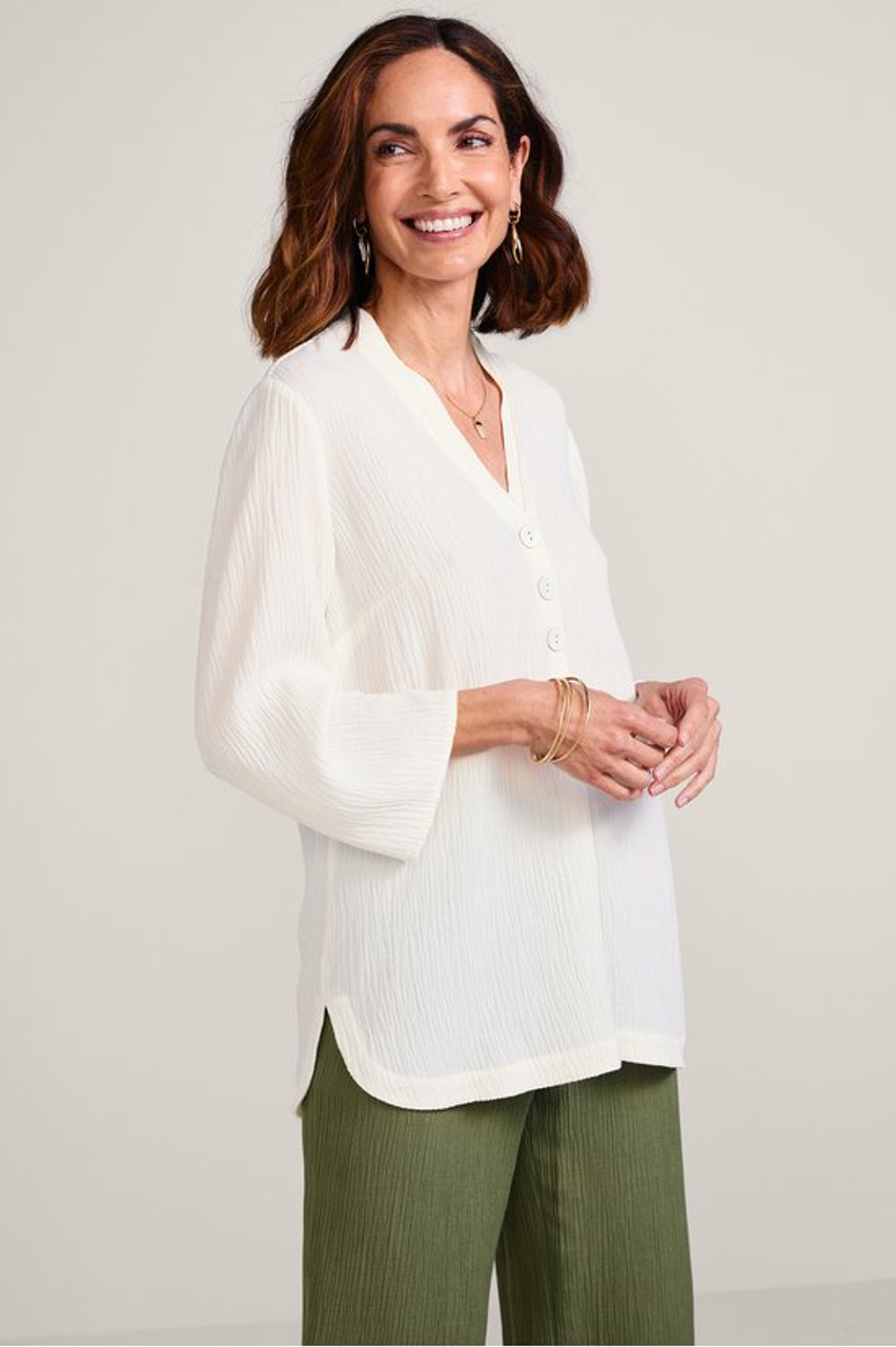 Oceo Gauze Button Tunic