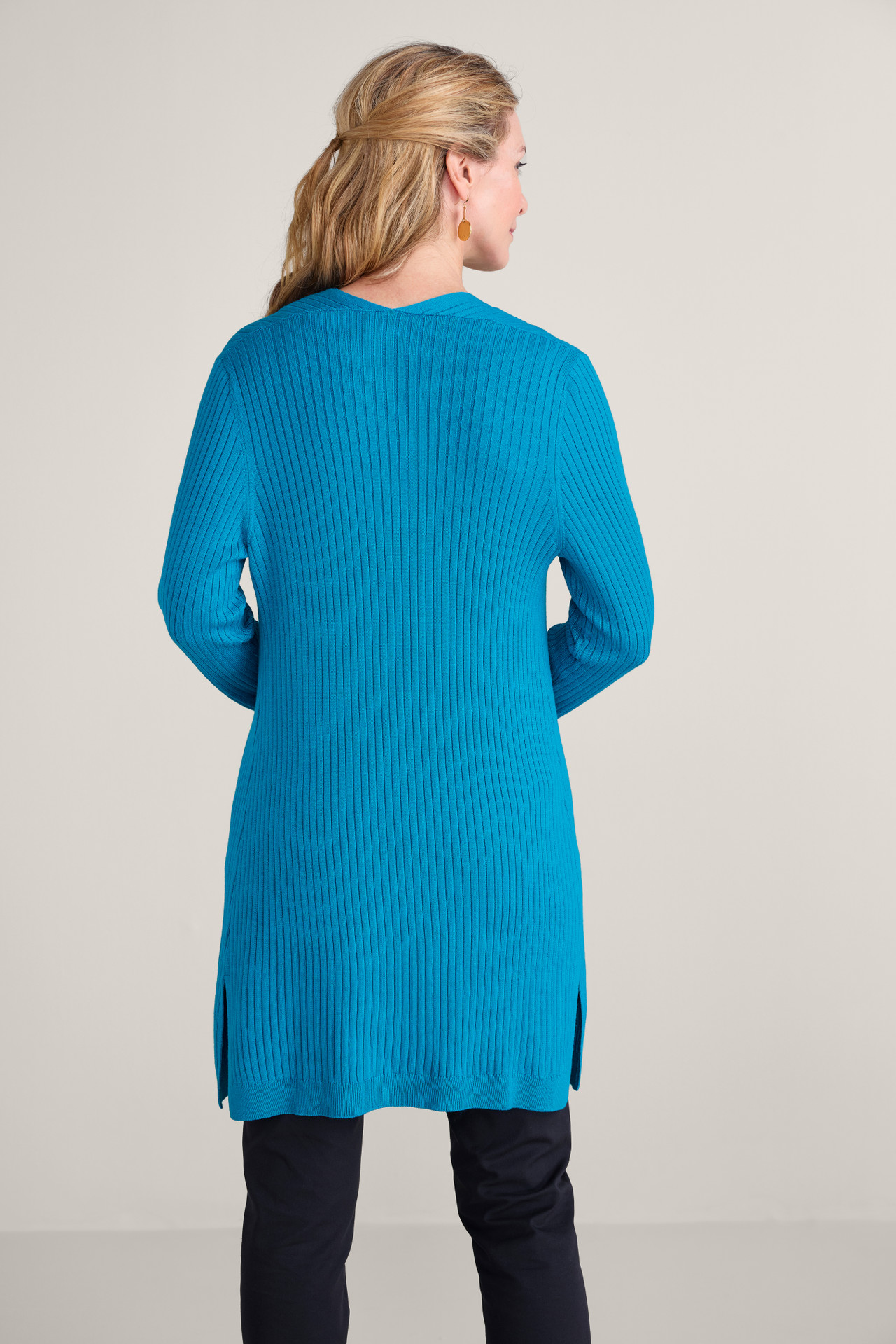 SoftEssential™ Ribbed Long Cardi1483