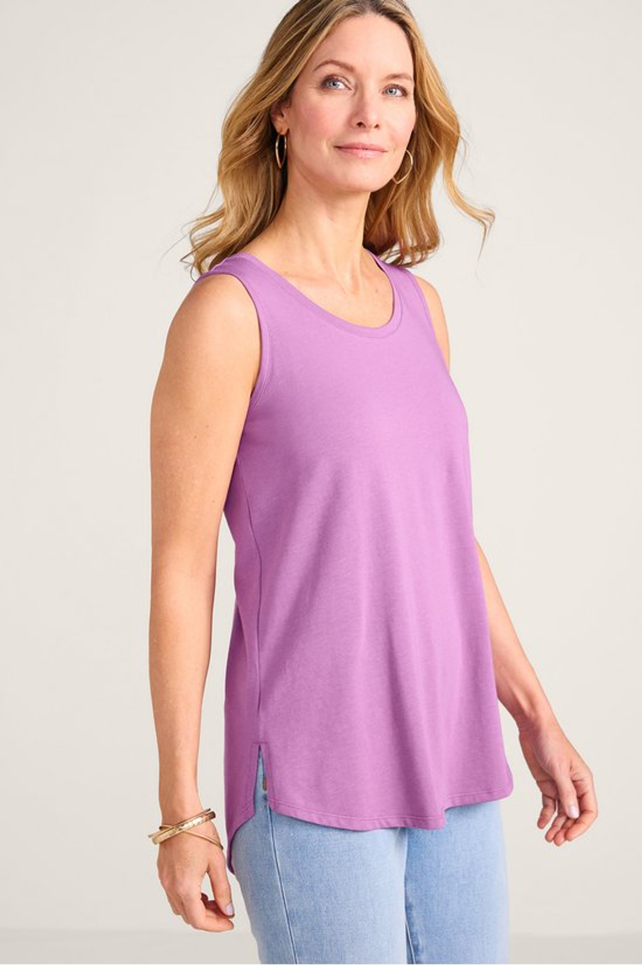 SoftEssential™ Supima® Isabel Sleeveless Tunic