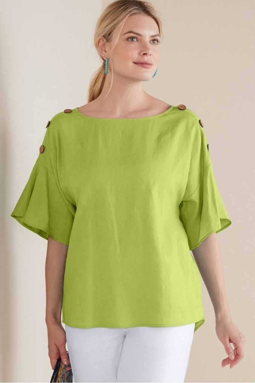 Andrea Linen Blend Pullover