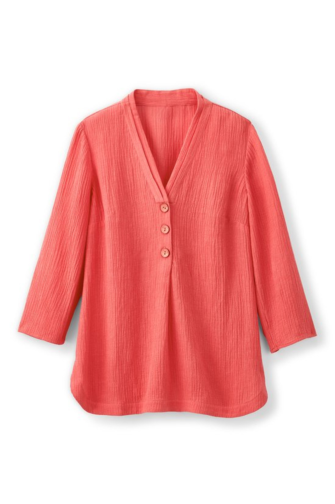 Oceo Gauze Button Tunic