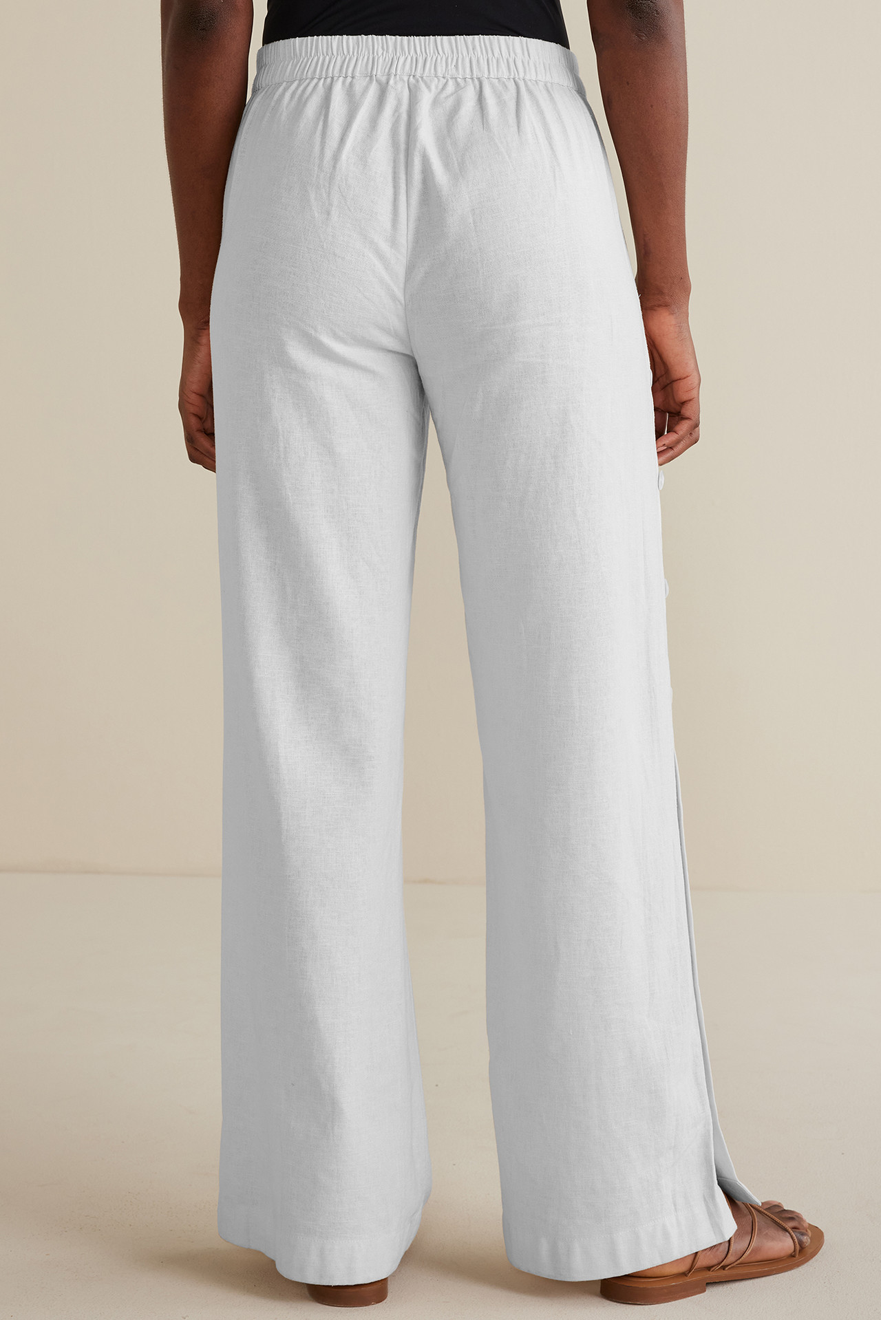 Sonoma Linen Blend Wide Leg Pants