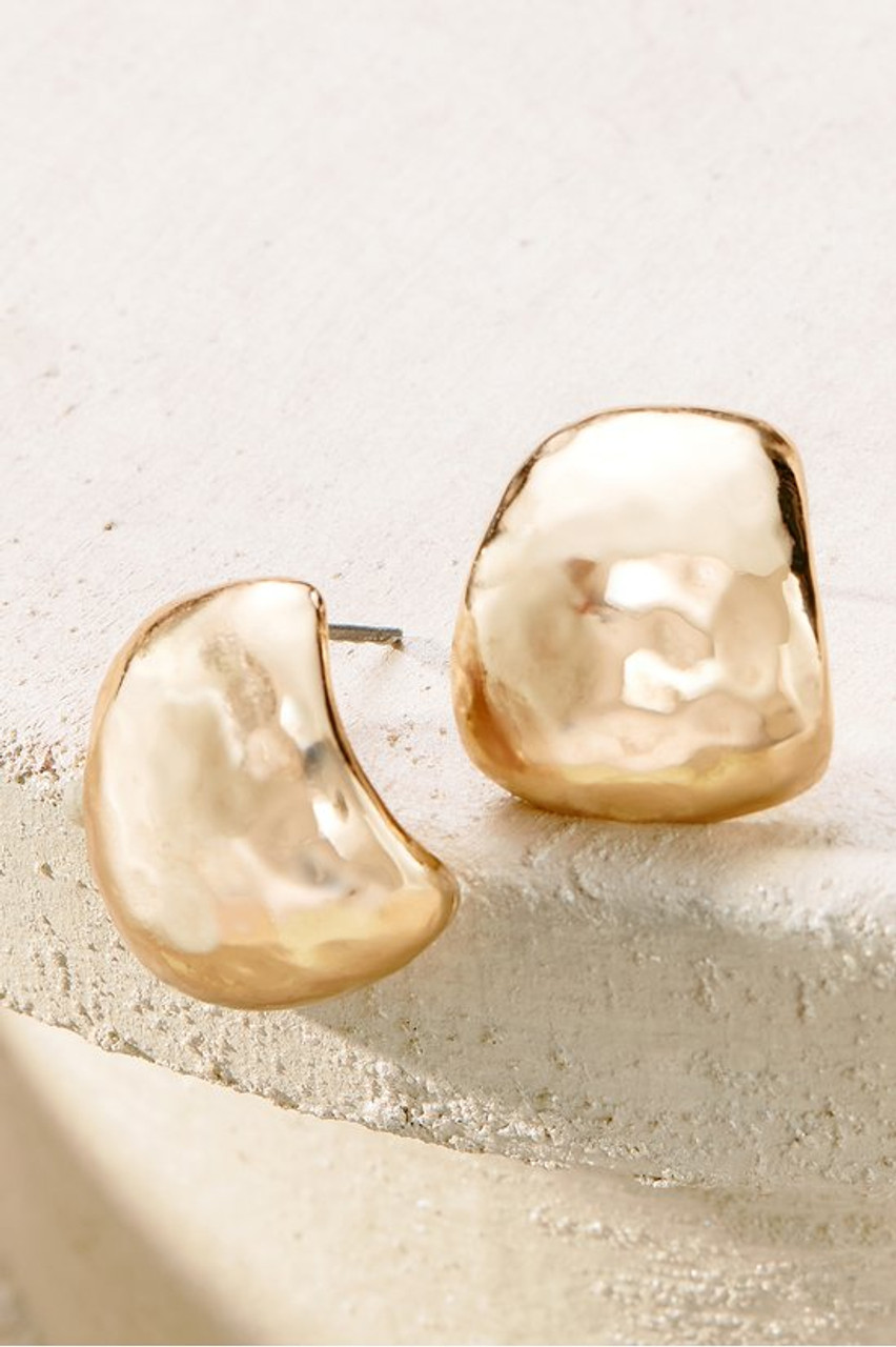 Arden Hammered Ball Earrings