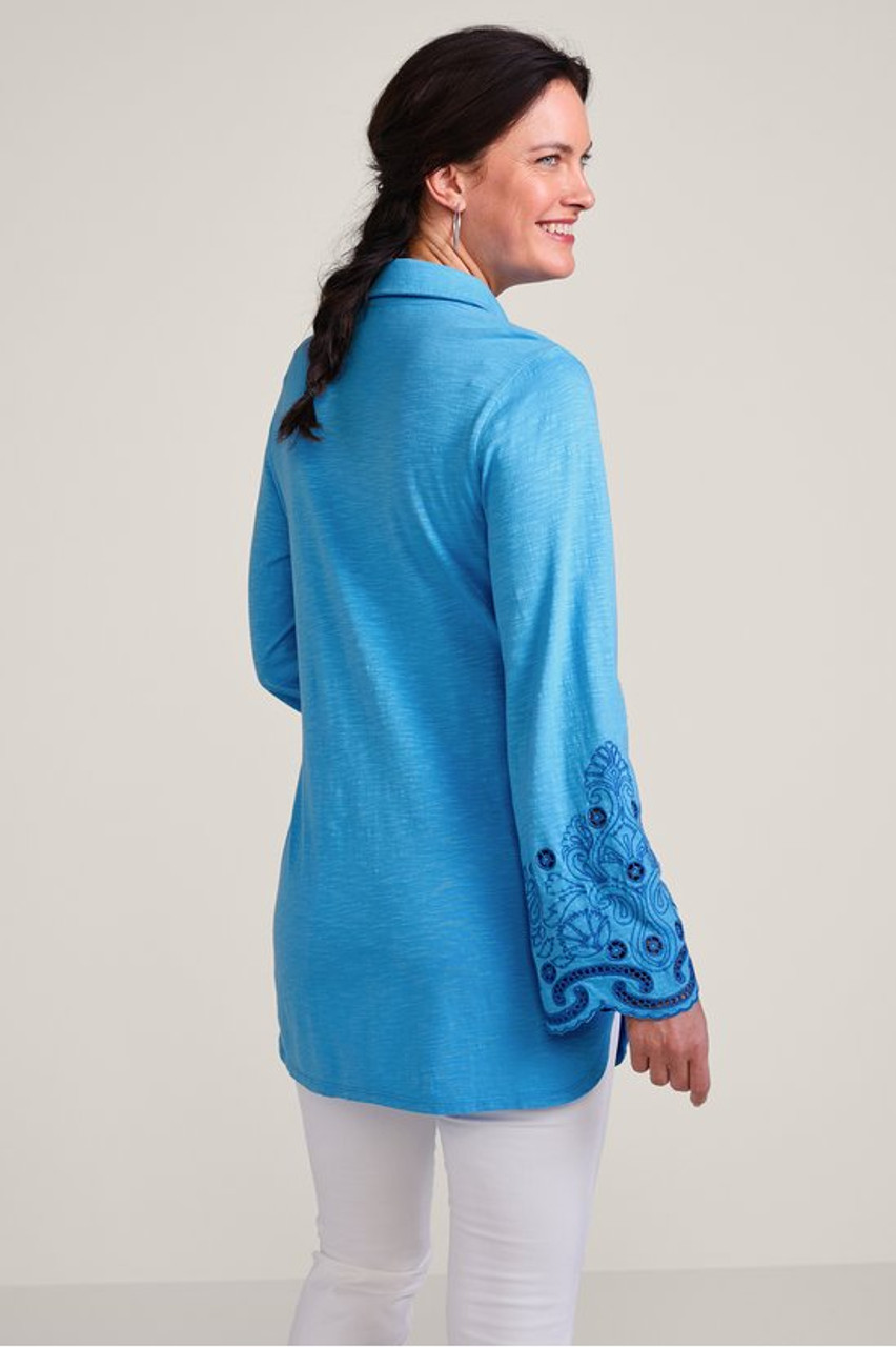 Sylvette Embroidered Tunic Big Shirt