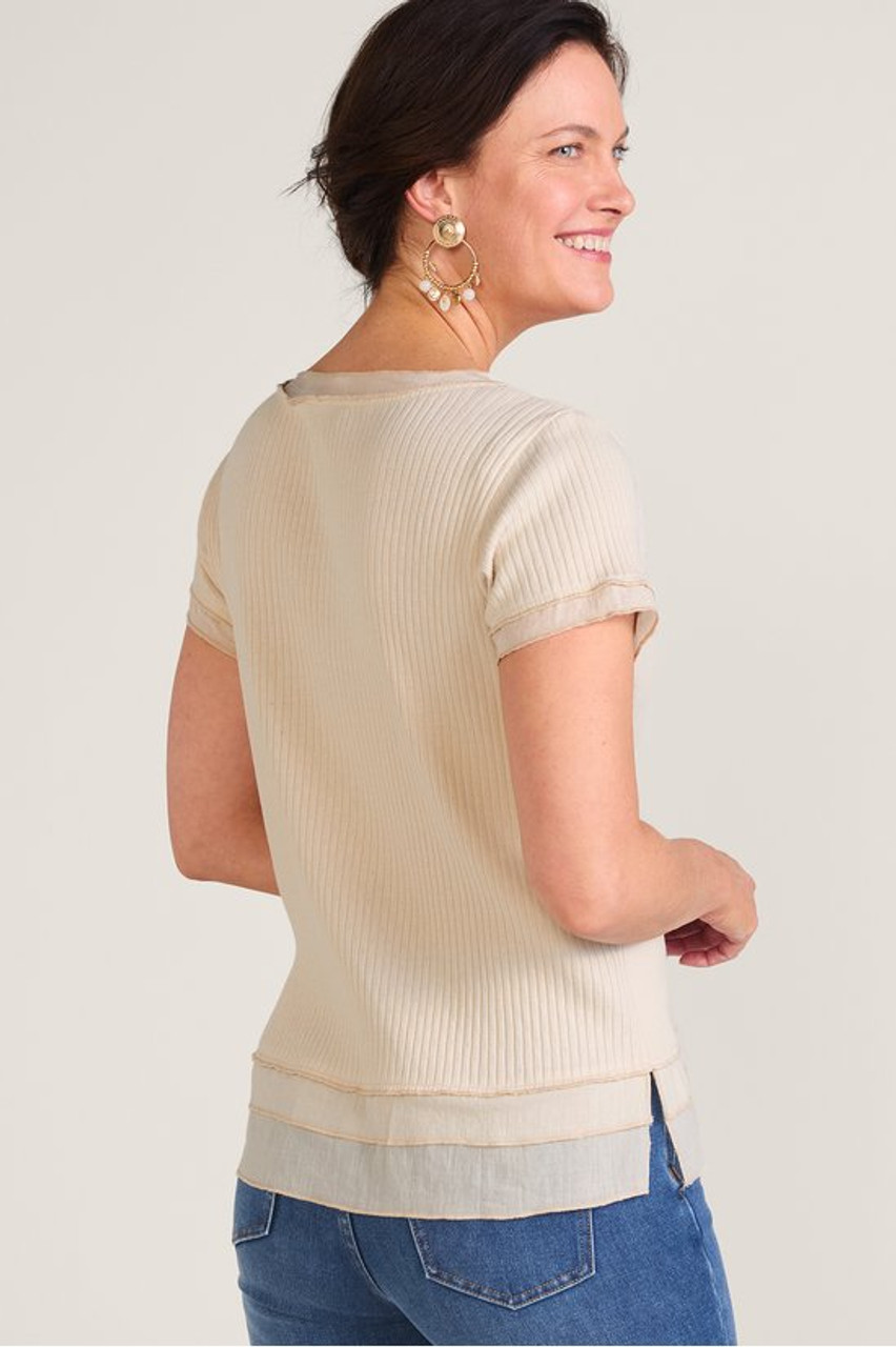 Roma Ribbed Tee