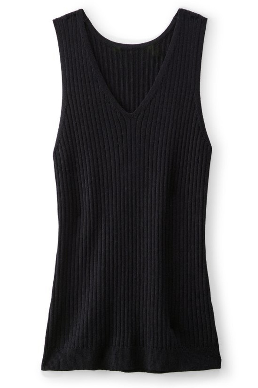 SoftEssential™ Ribbed Sweater Tank   2242