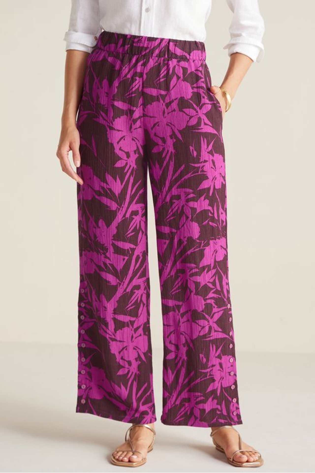 Oceo Gauze Wide-Leg Pants1474