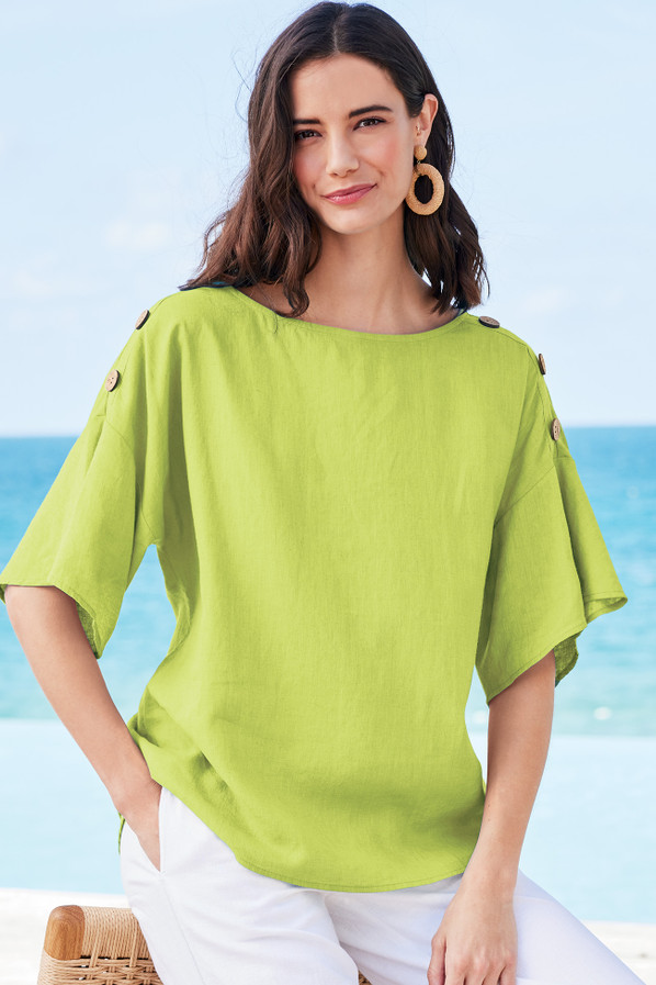 Andrea Linen Blend Pullover