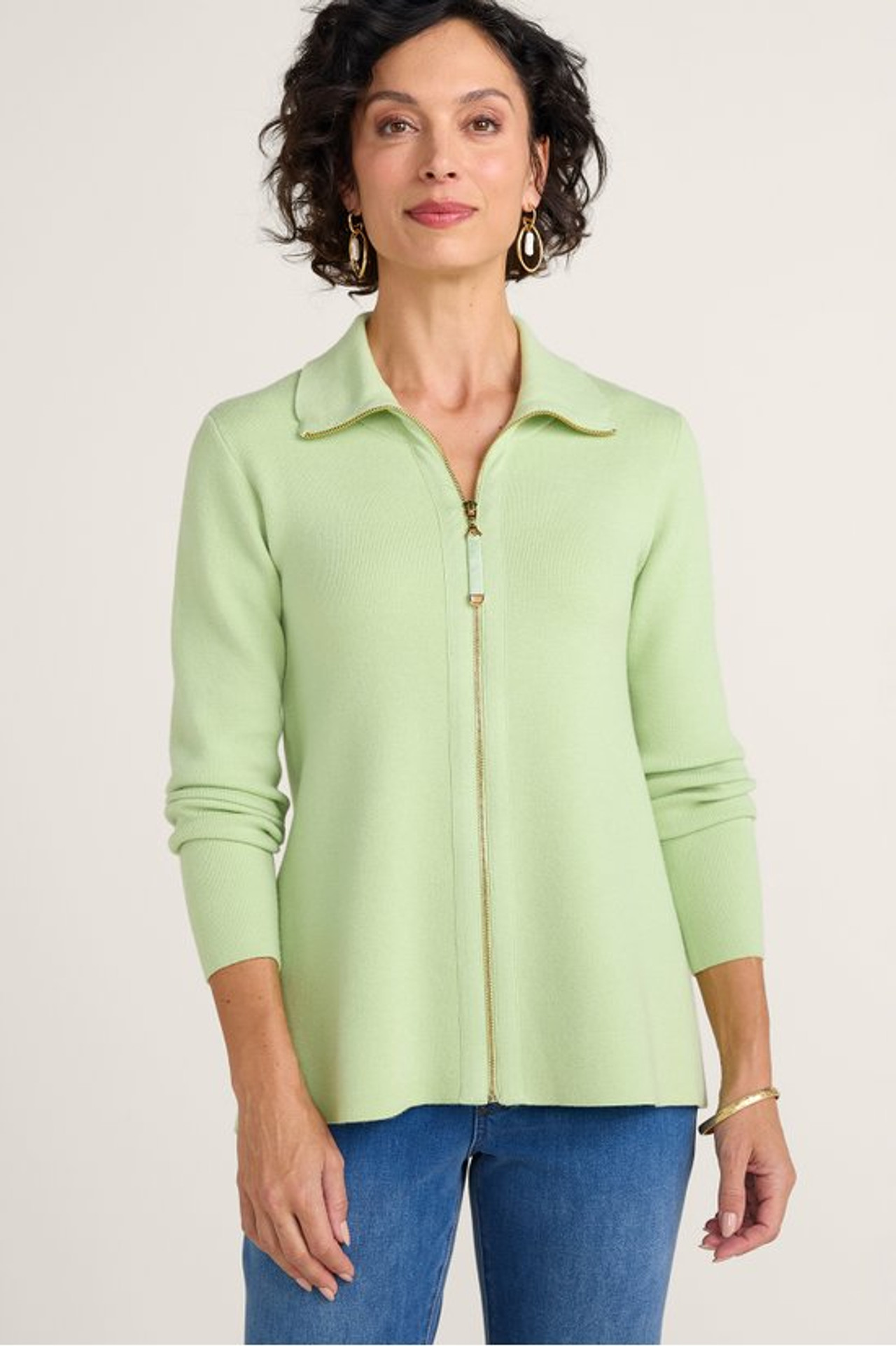 Meria Zip Cardi