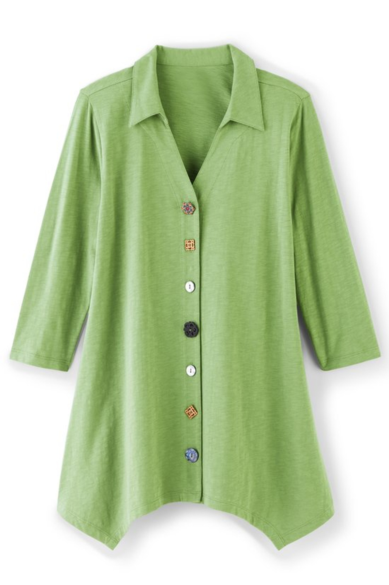 Danielle Button 3/4 Sleeve Tunic