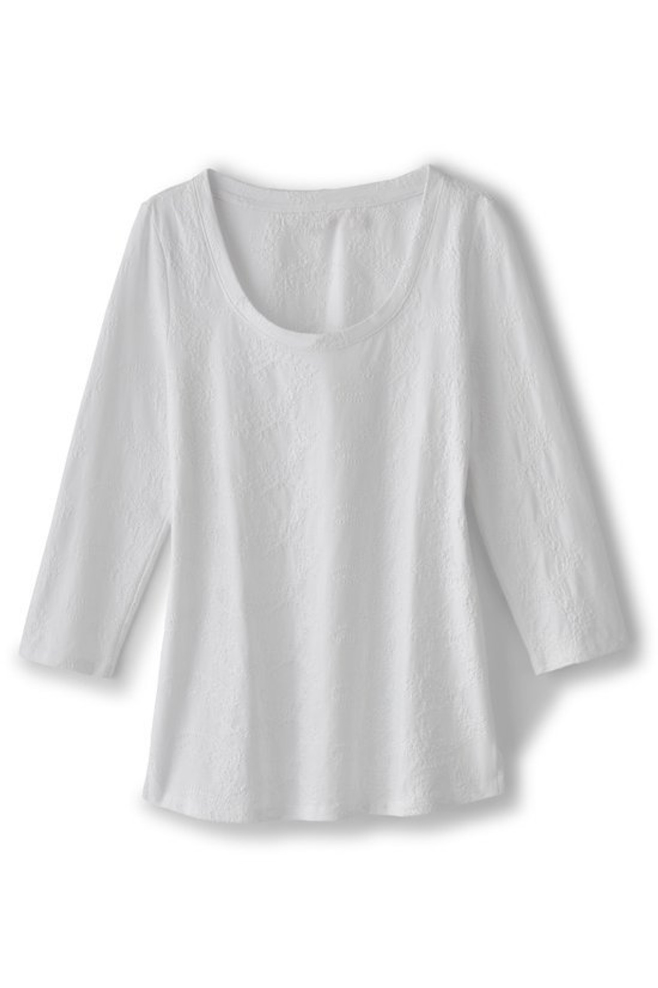 Linnea Embroidered 3/4 Sleeve Tee