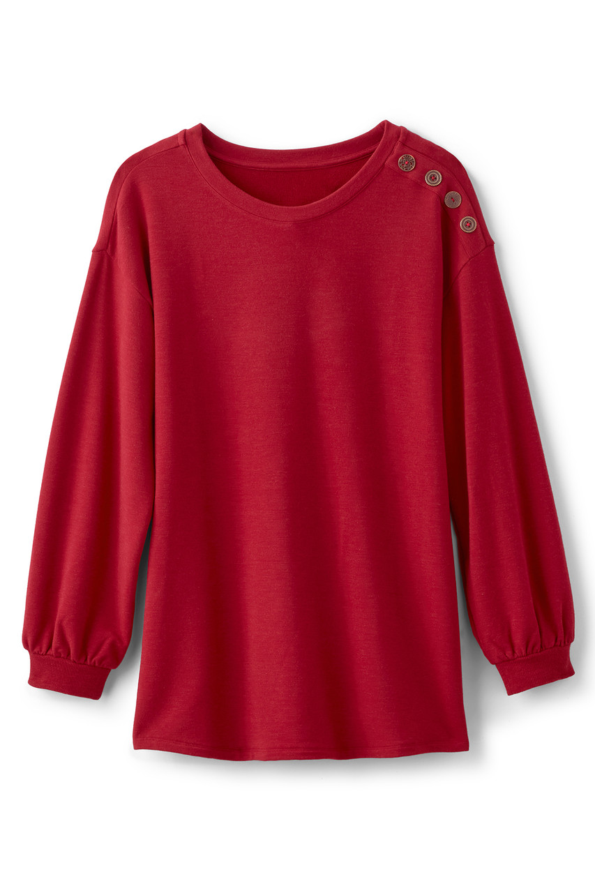 Siesta Soft Button Shoulder Tunic