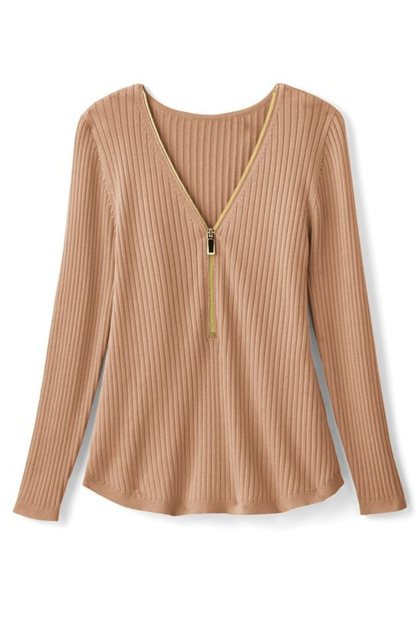 SoftEssential™ Ribbed Valentina Sweater