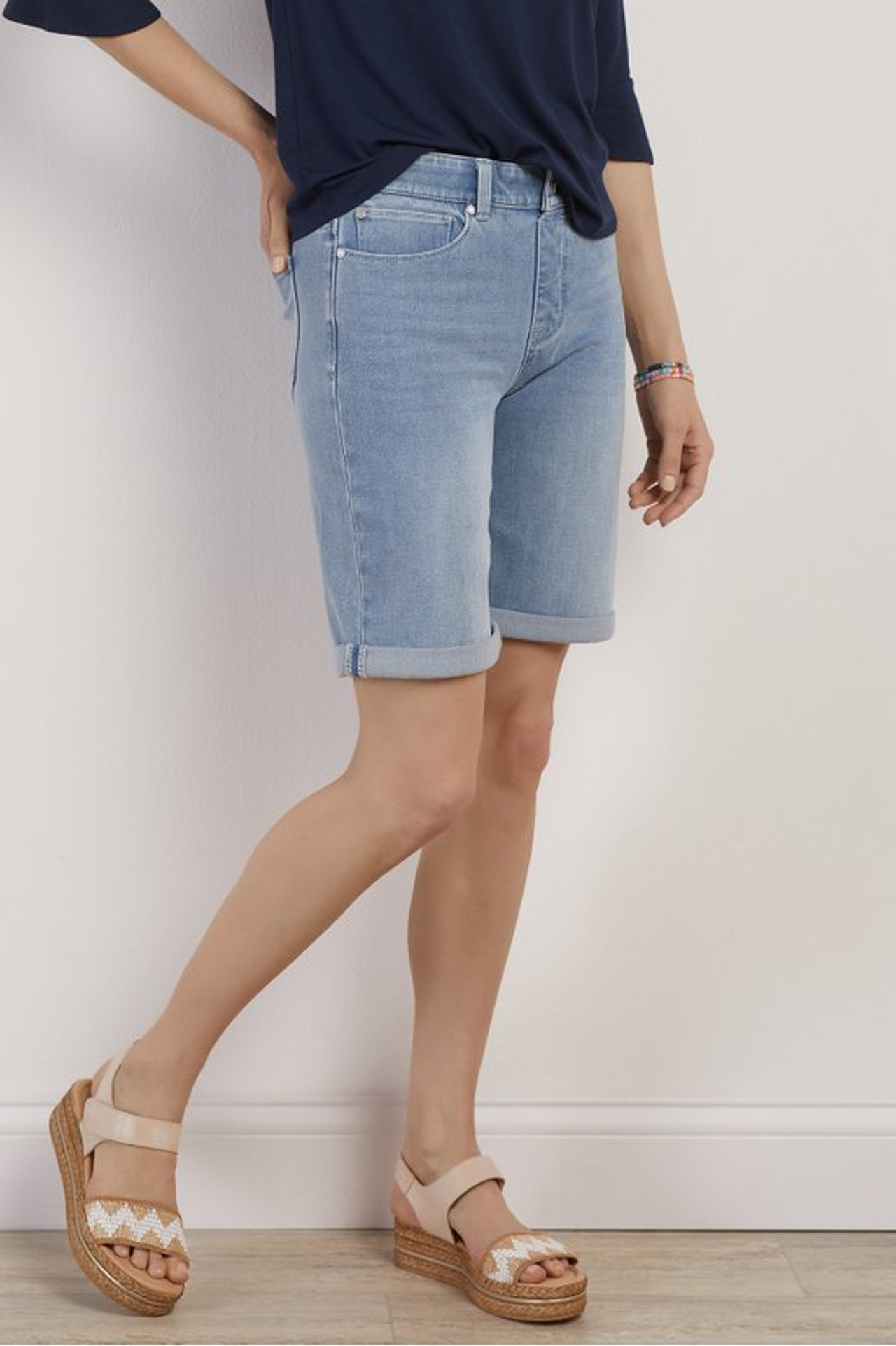 Ultimate Denim Pull On Relaxed Shorts