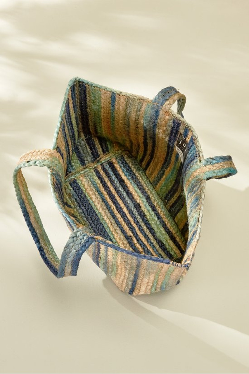 Ombre Elodie Braided Jute Tote