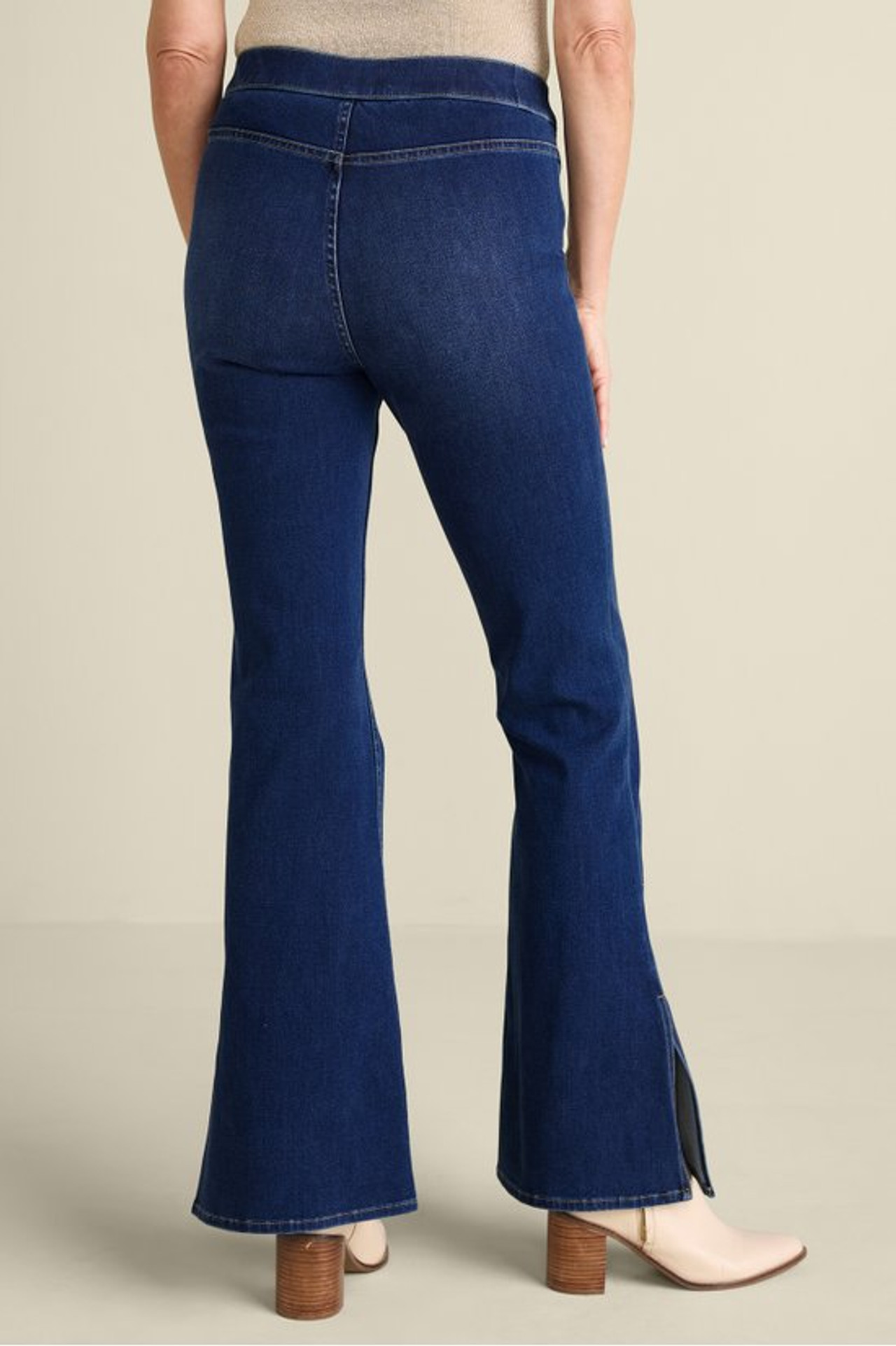 Ultimate Denim Slit Hem Flare Jeans