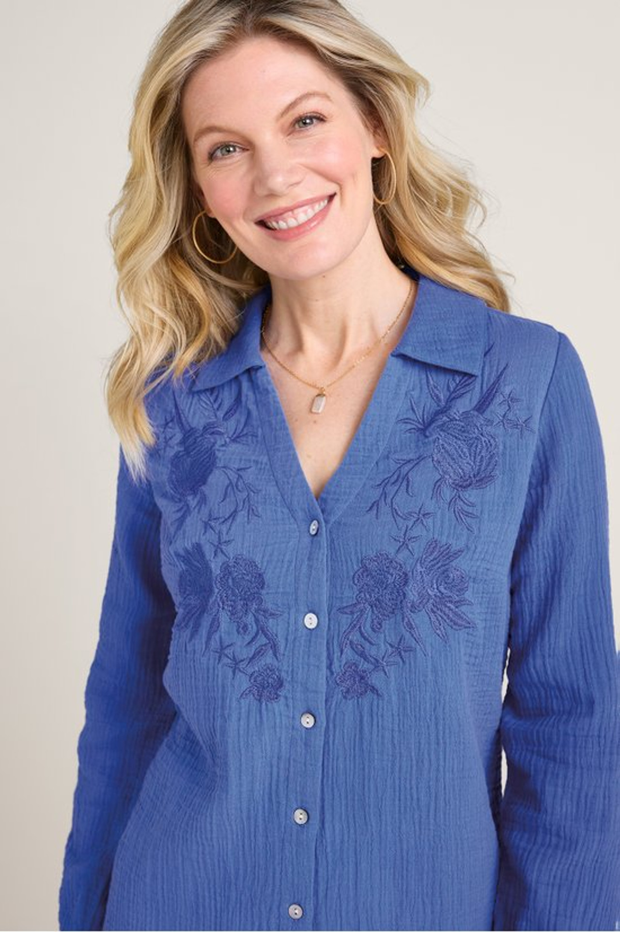 Escambia Gauze Tunic Shirt