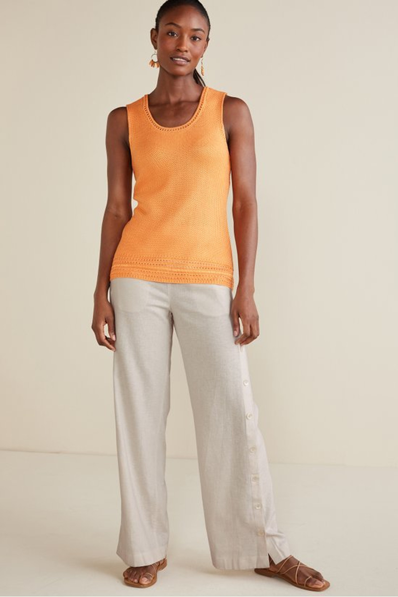 Sonoma Linen Blend Wide Leg Pants