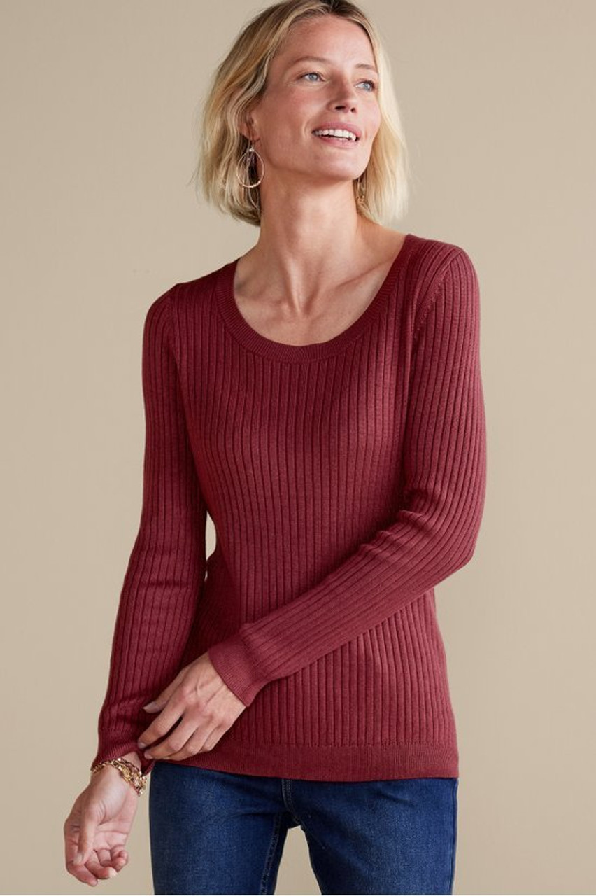 SoftEssential™ Ribbed Pullover Sweater