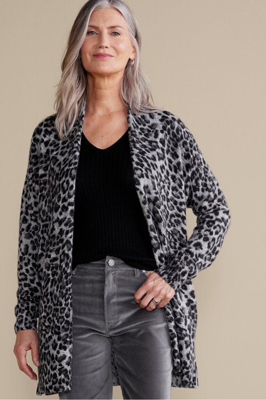Sibyl Cashmere Printed Cardigan
