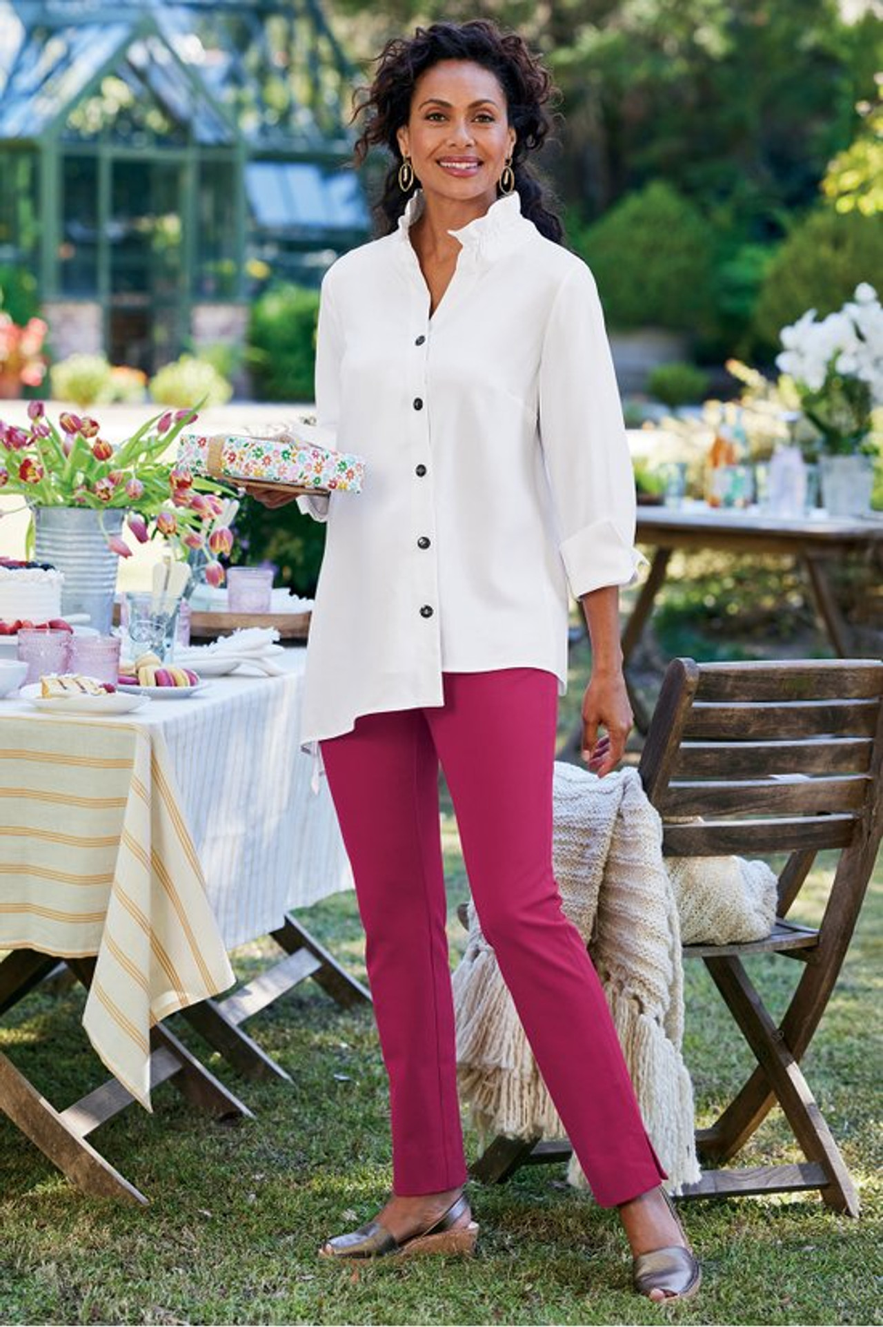 SoftEssential™ SUPERLA Slim Leg Ankle Pants1179