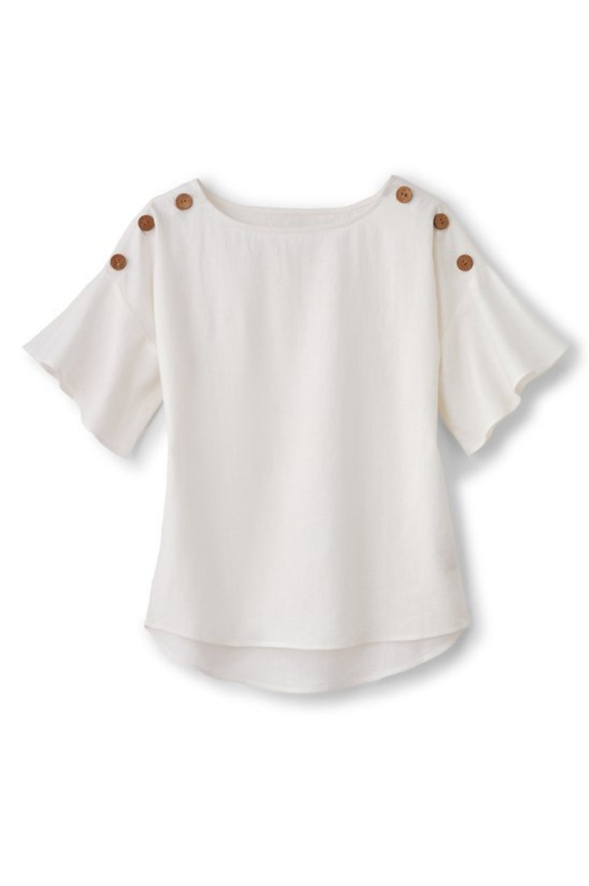 Andrea Linen Blend Pullover