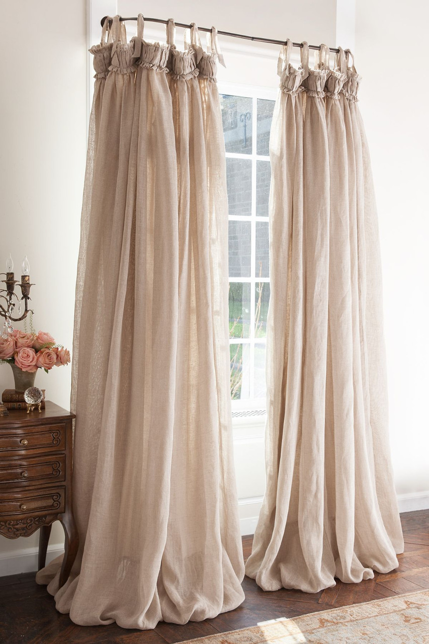 Linen Balloon Drapery Panel