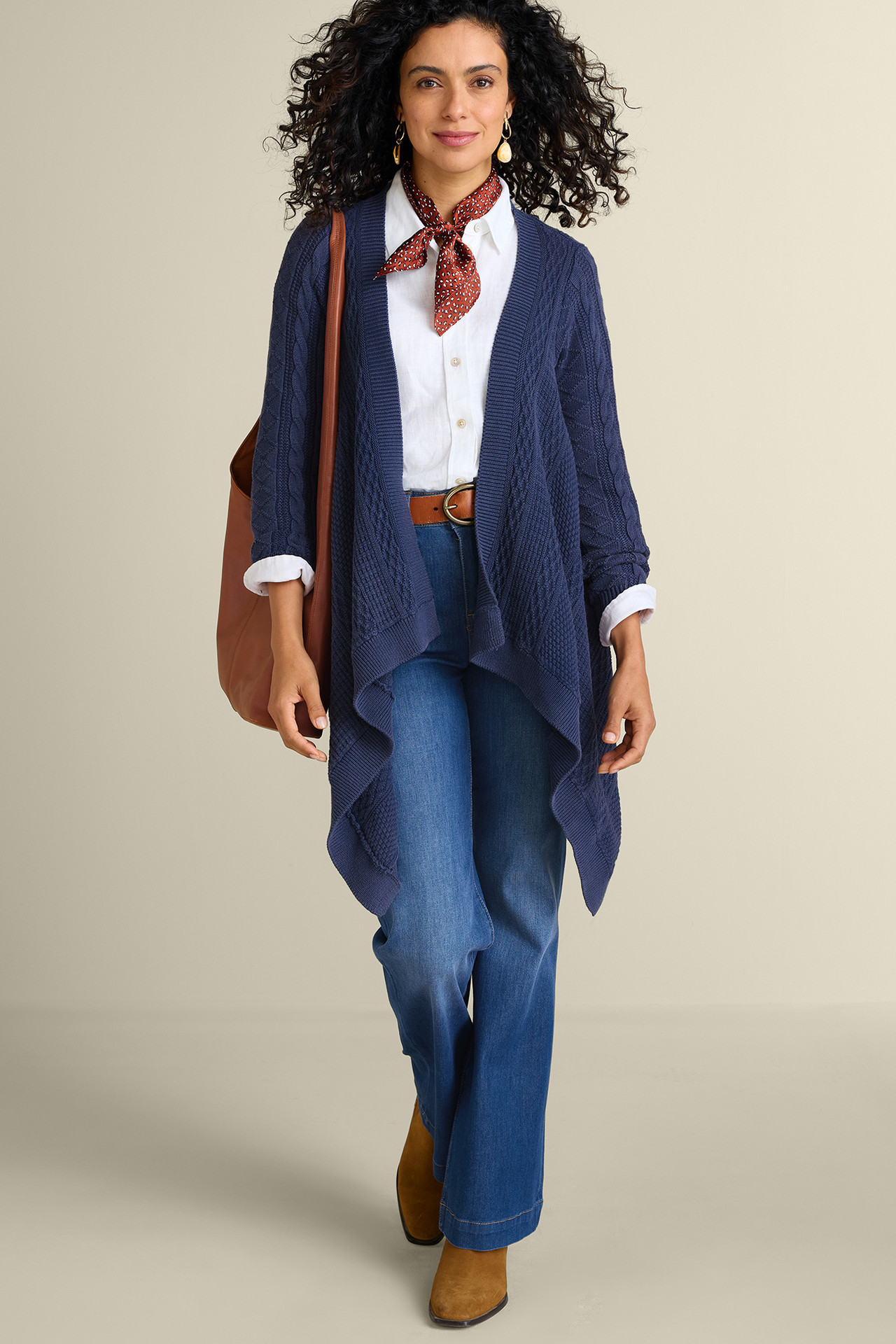 Minah Cable Knit Cardigan