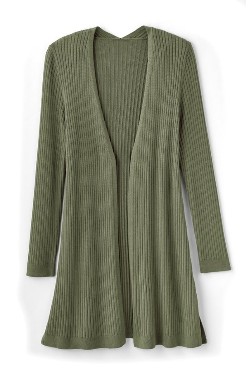 SoftEssential™ Ribbed Long Cardi1483