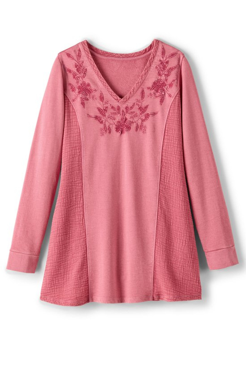 Salome French Terry & Gauze Tunic