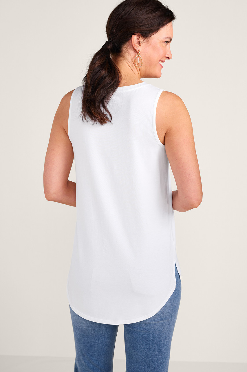 SoftEssential™ Supima® Isabel Sleeveless Tunic