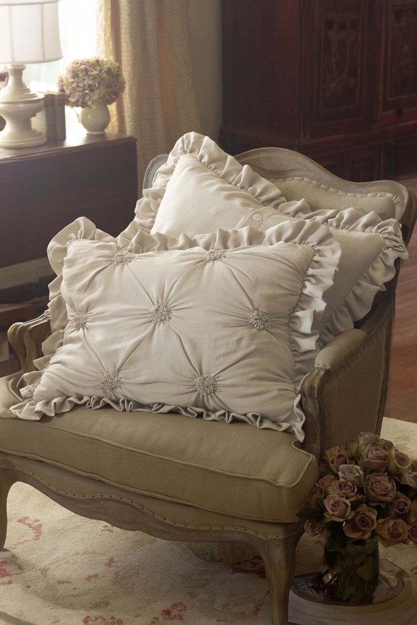 Lombardi Smocked Bed Sham