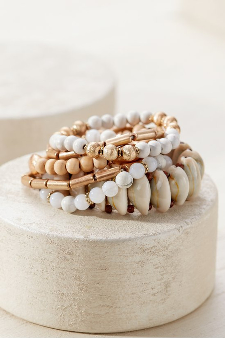 Delphine Shell Bracelet Set