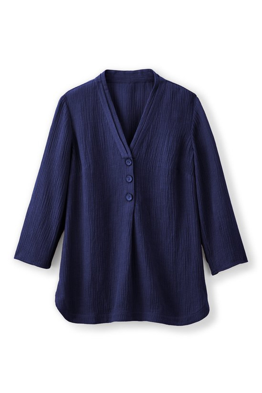 Oceo Gauze Button Tunic