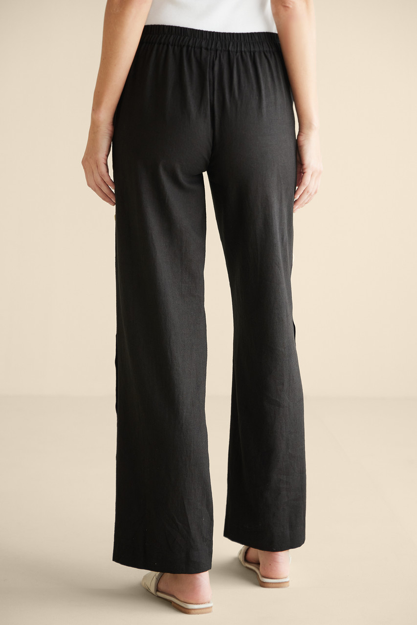 Sonoma Linen Blend Wide Leg Pants