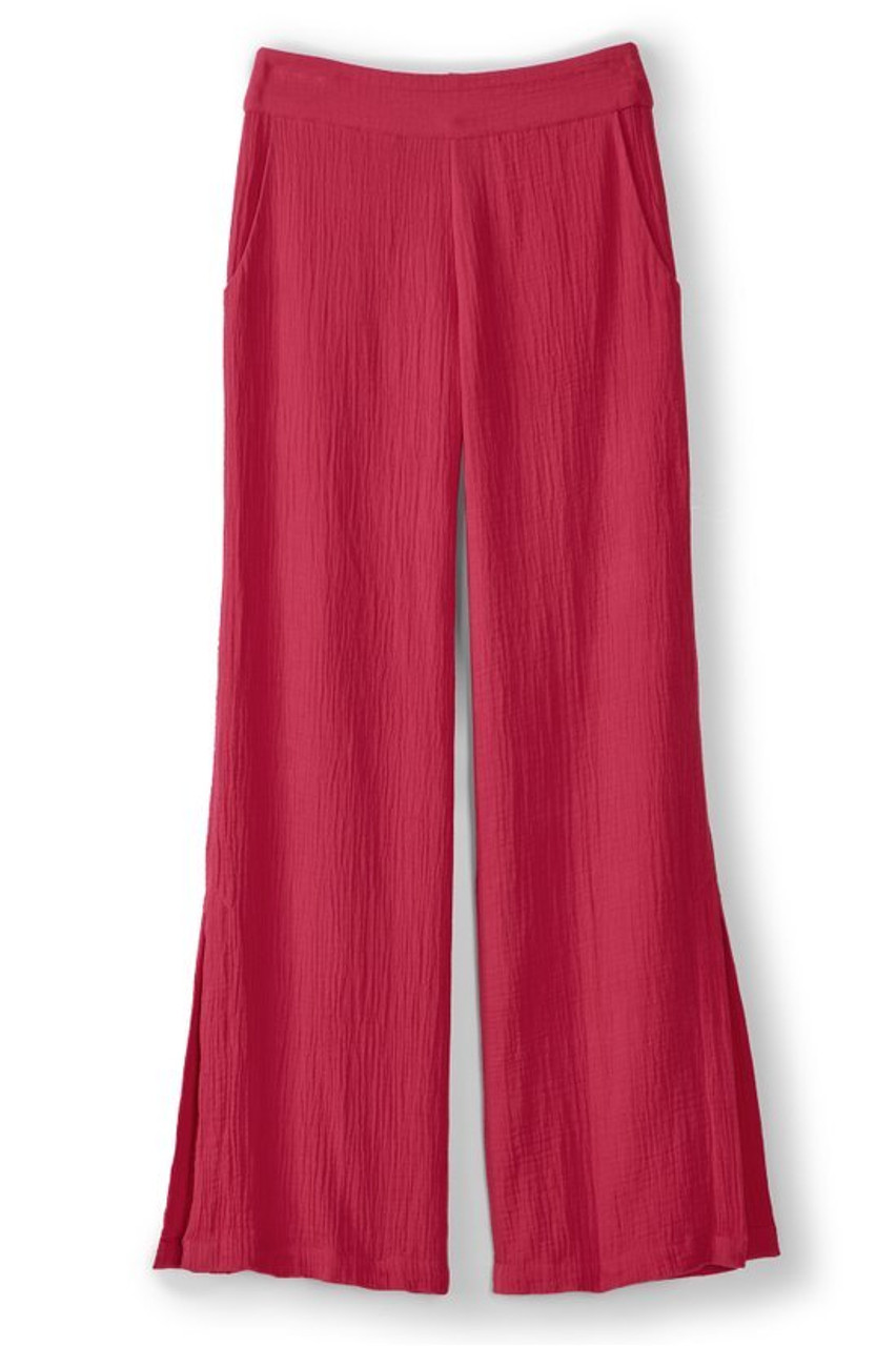 Khulani Wide Leg Gauze Pants