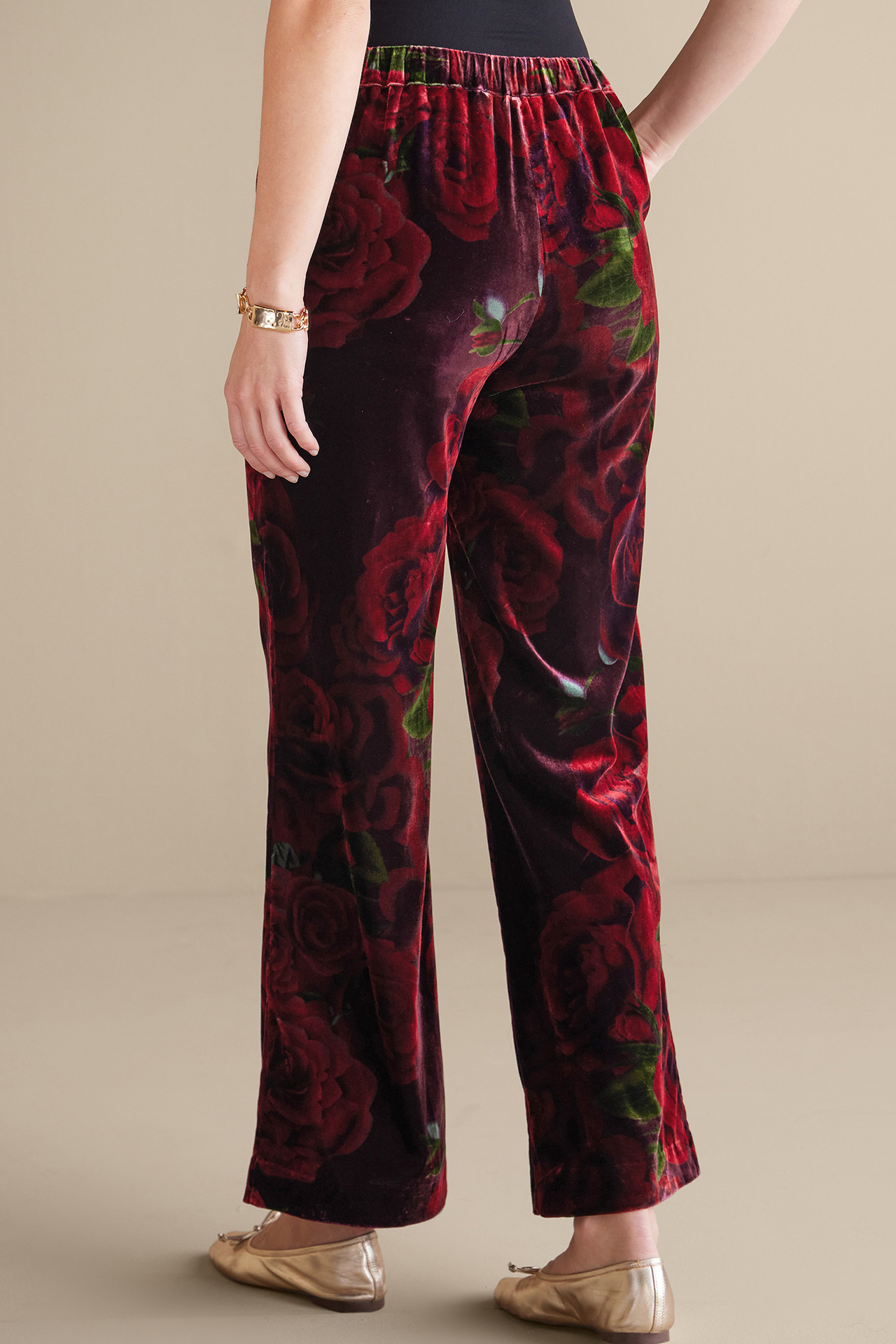 Aria Velvet Wide Leg Pants