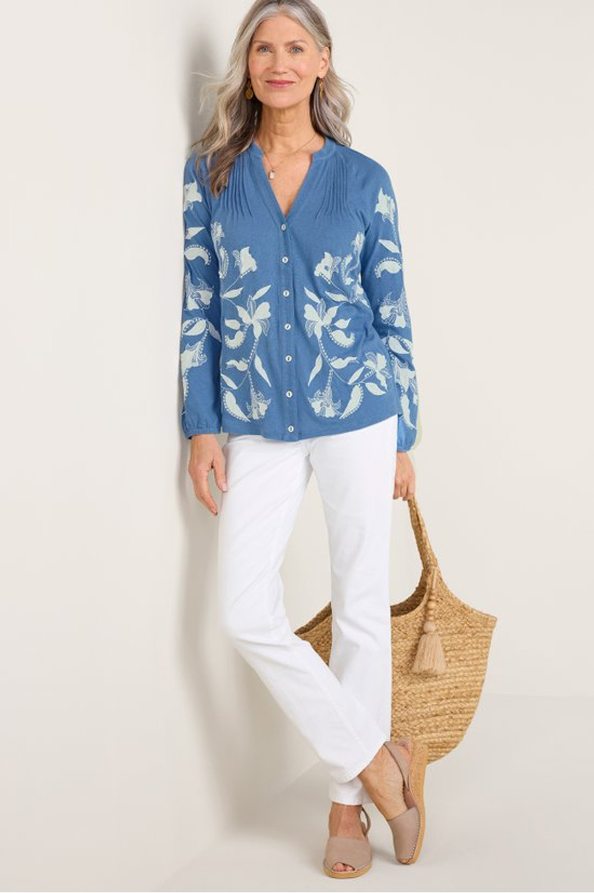 Alva Embroidered Knit Top