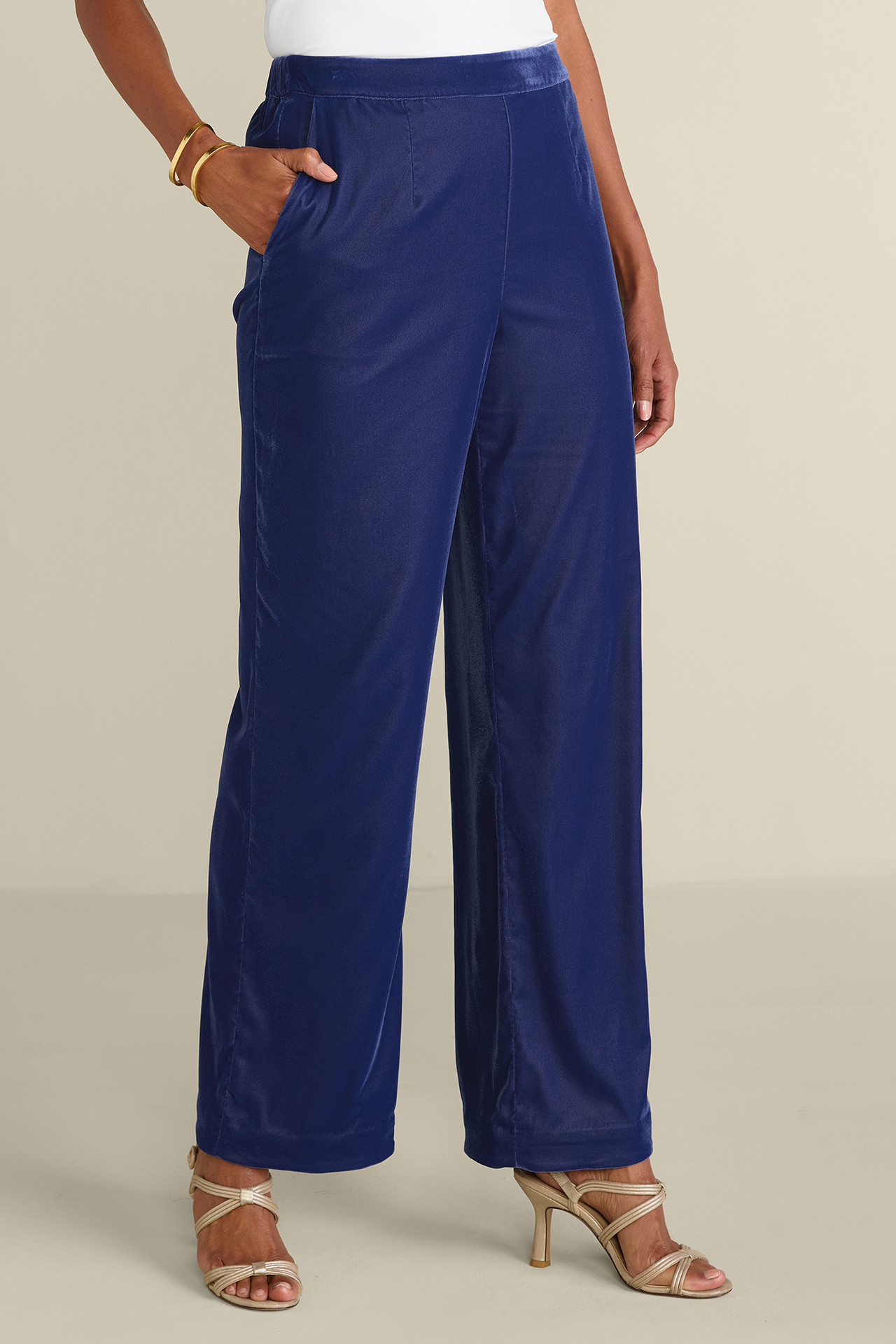 Aria Velvet Wide Leg Pants
