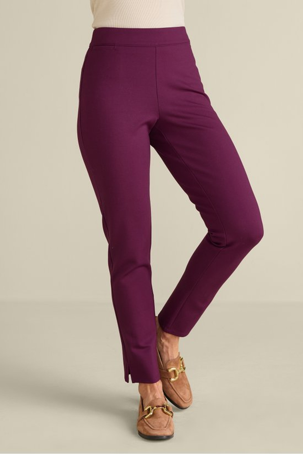 SoftEssential™ Ponte Slim Leg Pants1182