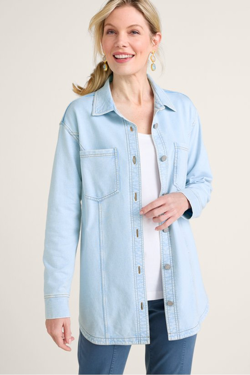 Lorelei French Terry Button Front Tunic