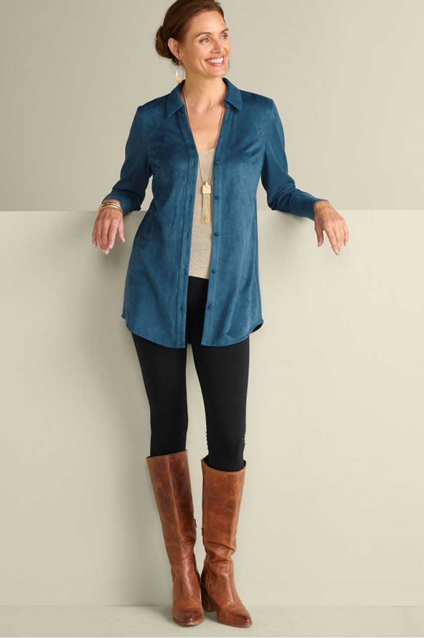 Vida Faux Suede Tunic