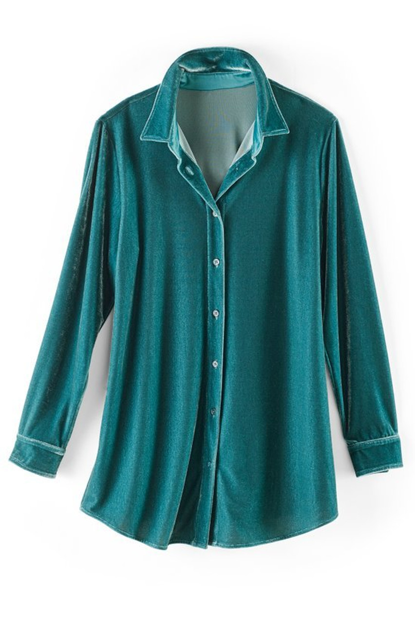 Velvet Boyfriend Tunic Shirt1479