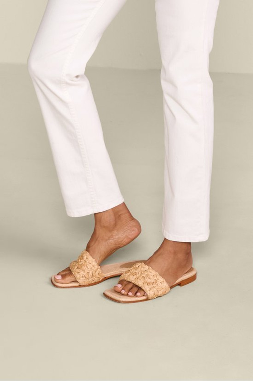 Schutz Ayla Raffia Slides