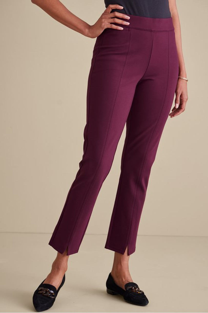 SoftEssential™ Ponte Slim Ankle Pants
